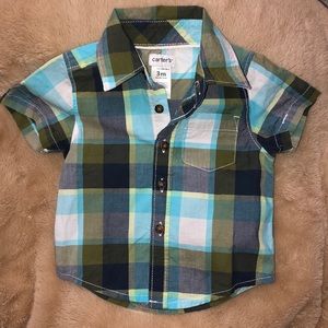 Plaid Button- Front Shirt